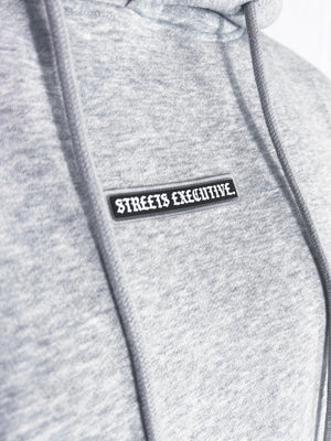 SE Hooded Lounge Tracksuit - Grey Marl